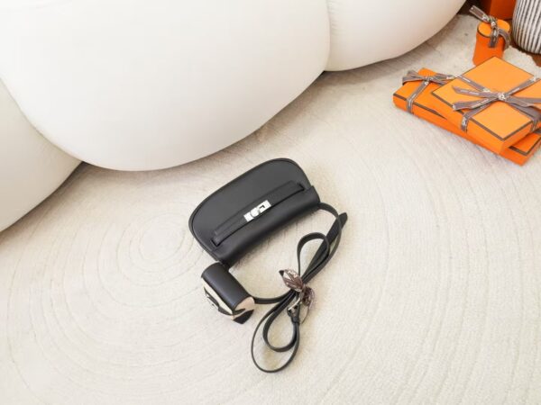 Hermes Bag Price Kelly Moove Swift Leather CK89 Noir Silver Hardware