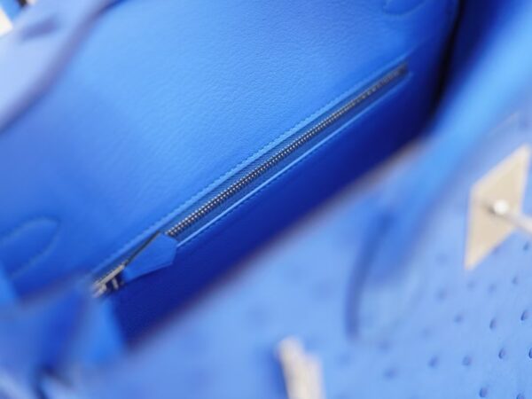 mmexport1744179781770 USA New York Birkin 30CM South Africa KK Ostrich O7 Bleuet Silver Hardware