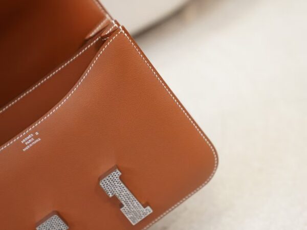 mmexport1744614918729 USA New York Hermes CK37 Gold Madame Leather Constance 24CM Lizard Buckle