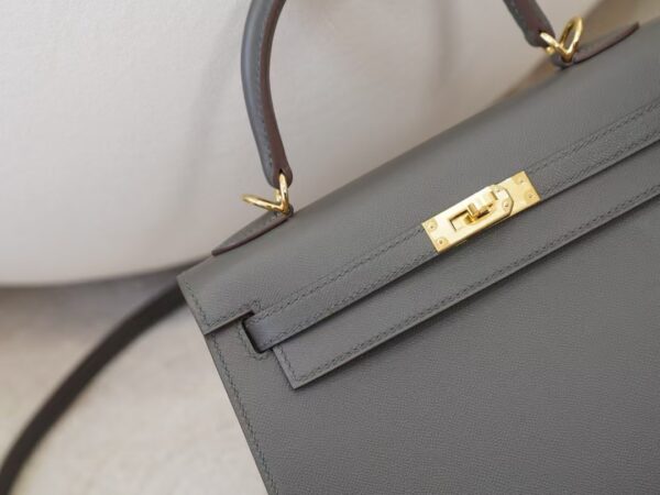 mmexport1744615033293 Hermes Bag Price Kelly 25CM Sellier Madame Leather 0L Gris Meyer Gold Hardware