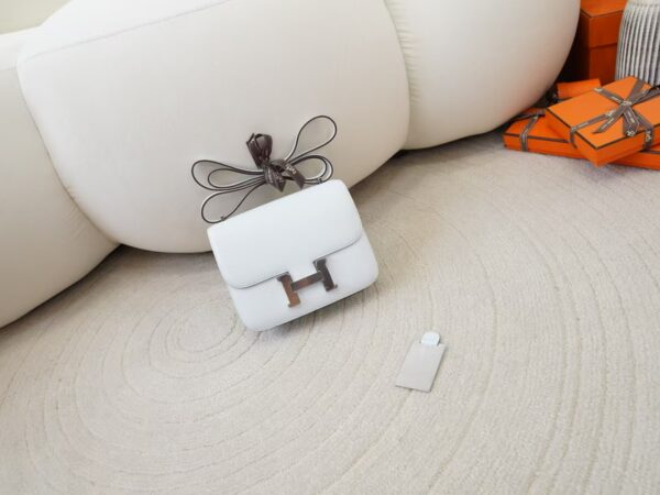 mmexport1745392674293-1 Hermes Bag Price Chevre Leather Constance 19CM T0 Blue Brume Silver Hardware