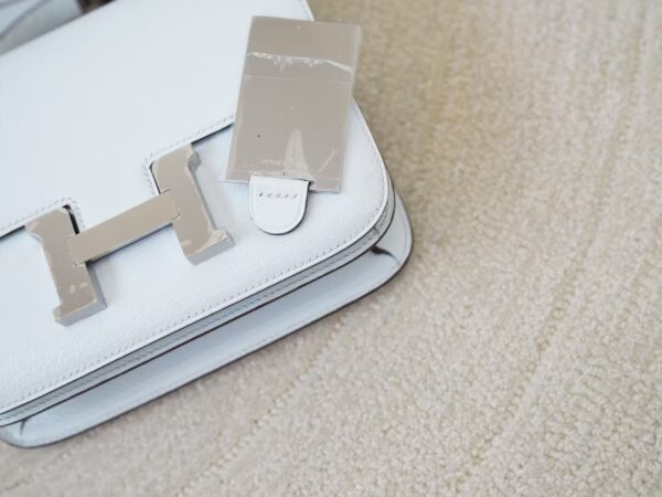 mmexport1745392688771 Hermes Bag Price Chevre Leather Constance 19CM T0 Blue Brume Silver Hardware